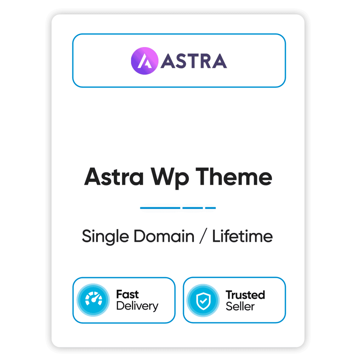 astra wp theme single domain lifetime