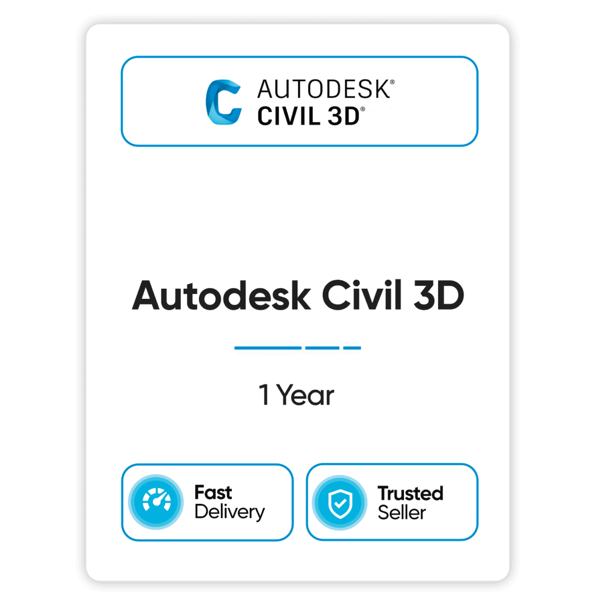 autodesk civil 3d 1 year