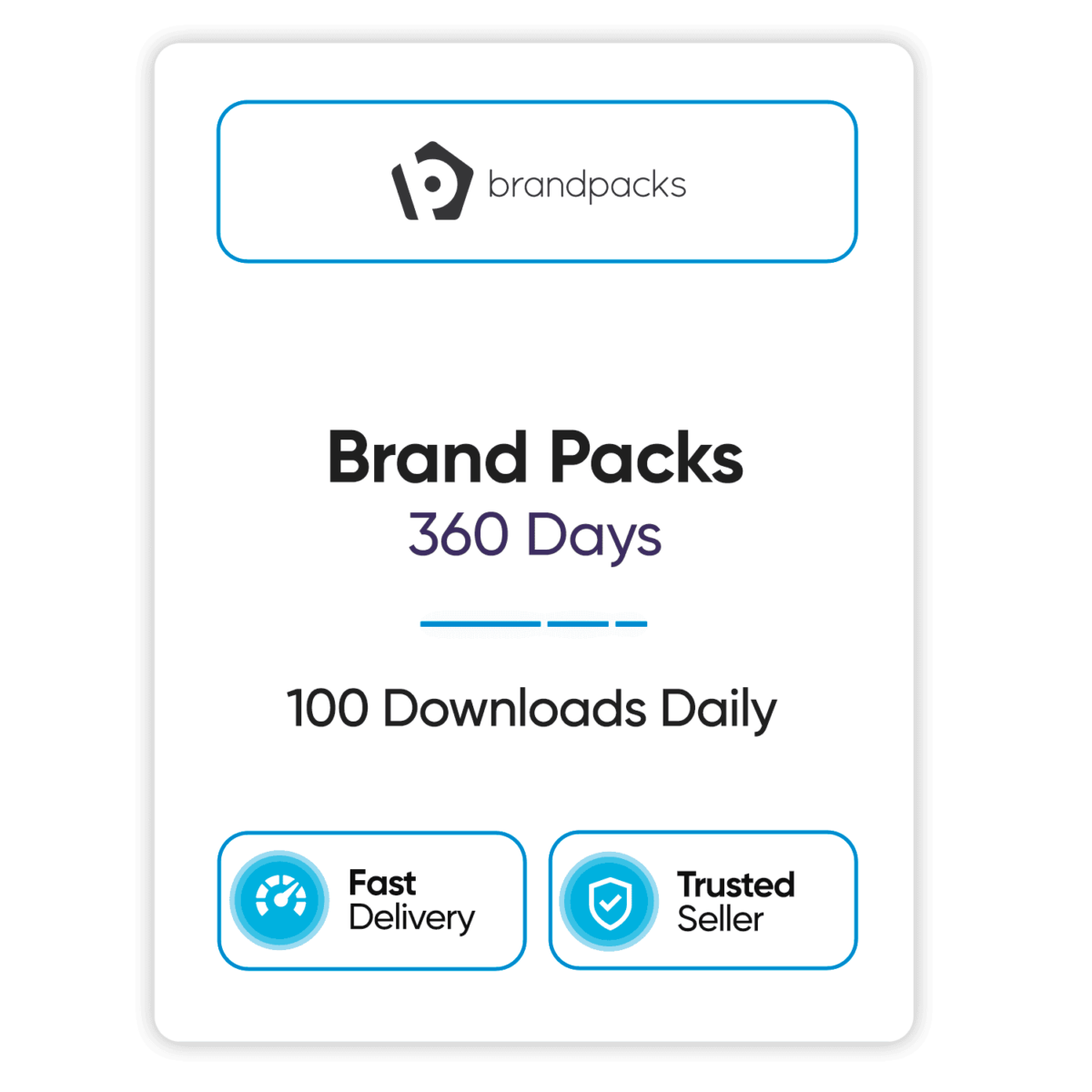 brand packs 360 days 100 downloads daily