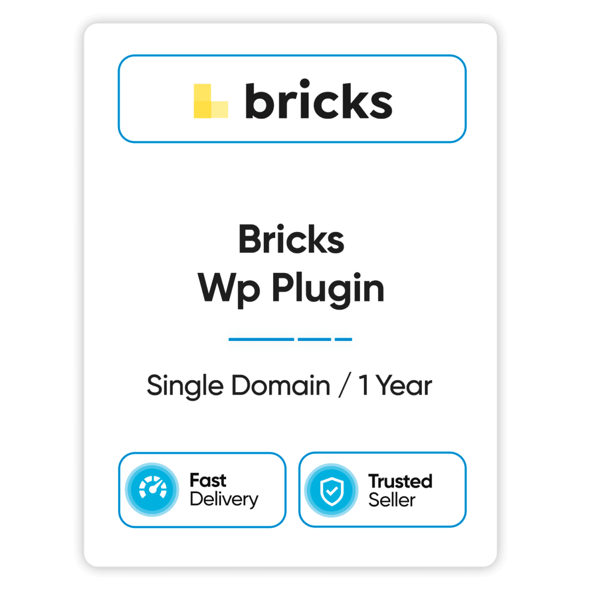 bricks wp plugin single domain 1 year