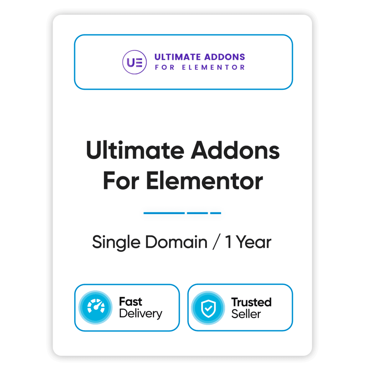 ultimate addons for elementor plugin single domain 1 year