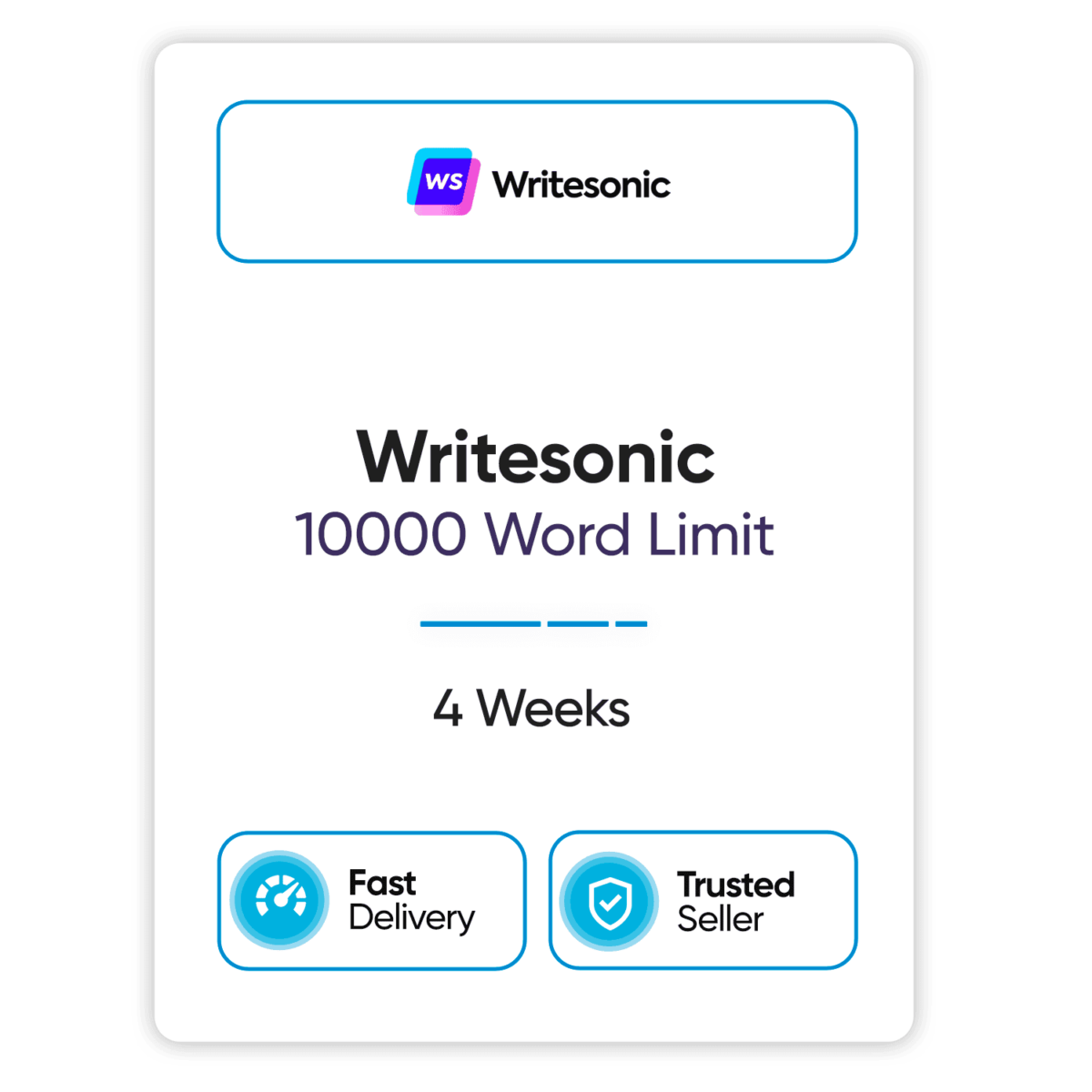 writesonic 10000 word limit 4 weeks