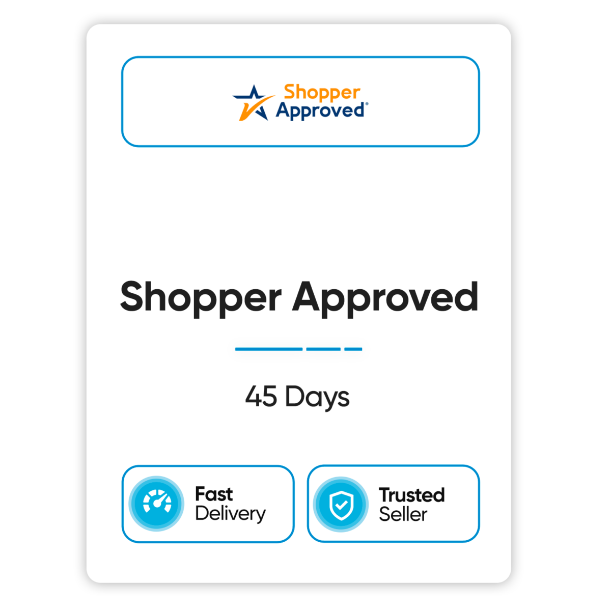 shopper approved 45 days